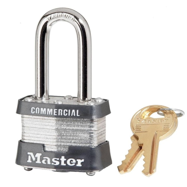 Laminated Steel Padlock, No 3KALJ, KeyNo 3755